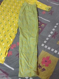 Beautiful Cotton Kurti Pant Set