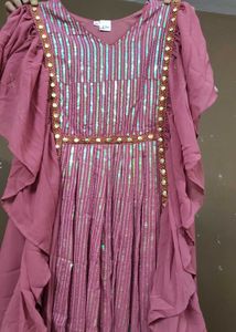Beautiful Design Nd Pattern Sequence Gown❤