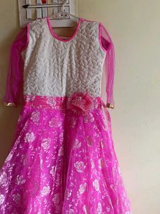 Beautiful Pink Long Frock