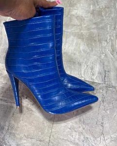 Blue Heel Boot