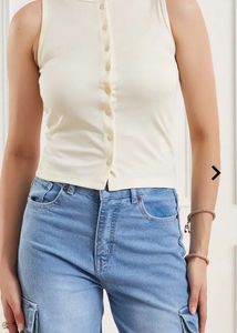 Shein buttoned  sleeveless top