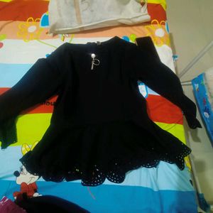 Black Pemplum Top