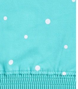 Aqua Polka Dot Crop Top