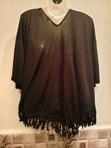 Embroidered Kimono Cardigan