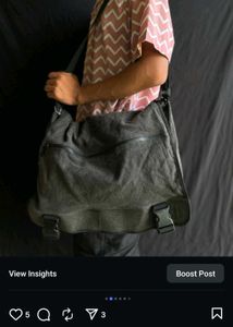 charcoal messager bag