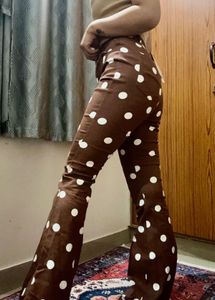 Forever 21 Brown Polka Dot Jeans
