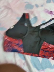 Red &amp; Black Sports Bra