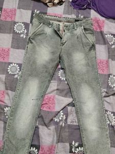 Gray Denim Jeans