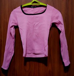 Pink ZARA Long Sleeve Top