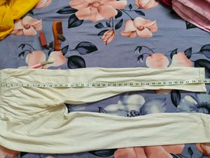 Yellow Chikankari Kurta With Free Legging