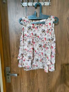 Floral Pink Flowy Top