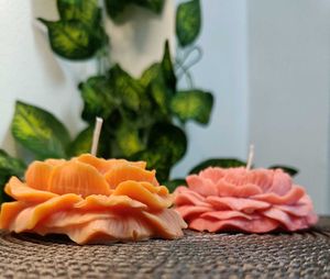 Peony Bloom Candles_ Combo( Set of 2 )