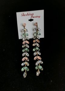 Beautiful Stoned Long Earrings