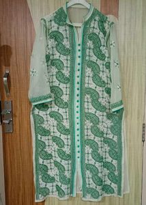 Georgette Chicken Kadhai Kurti