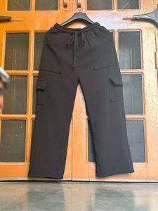 Cargo Stretchy Trousers Black And Brown