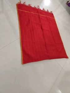 Red Silk Type Dupatta