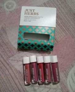 Just Herbs Liquid Lipstick Kit (Brights and pinks)