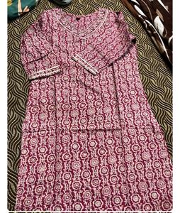 Red Kurta Set New