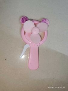 Cute Pink Handheld Fan