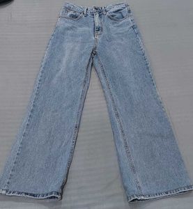 Wide Leg Denim Jeans