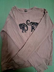 Elephant Graphic Long Sleeve Tee