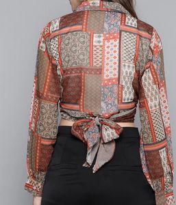 Patterned Crop Top