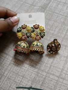 Jhumka With Ring