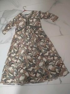 Paisley Print Midi Dress