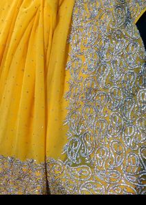 Beautiful full hand work heavy saree
