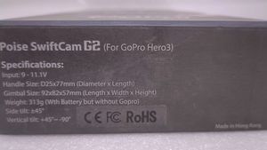Poise SwiftCam G2 Hand Held Gimbal for GoPro Hero