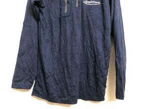 Blue zip Long Sleeve T Shirt