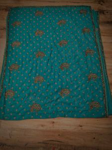 heavy work saree