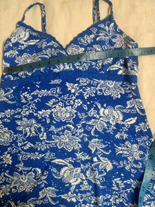 Blue Sleeveless Top