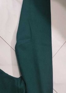 Elegant Green Long Sleeve Dress