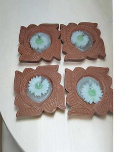 Set of 4 Decorative Diyas