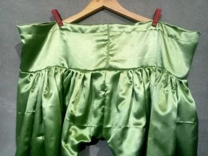 Green Satin Style Dress
