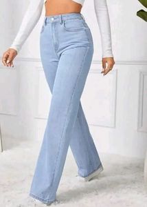 Light Wash Wide Leg Jeans
