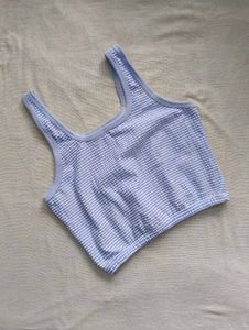 Blue Striped Tank Top