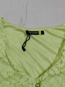 Lime Green Lace Dress