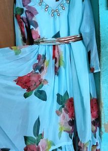 Flower Printed Women Grown
