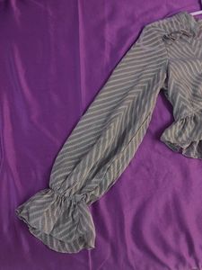 Athena Ruffled Lavender Crop Top