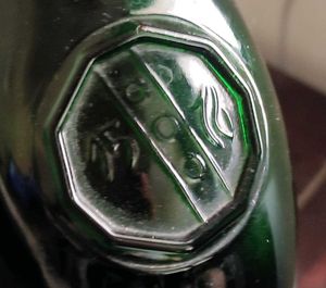 Decorative Green Glass Bottle 🍾🍾