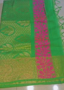 Green  banasari Saree