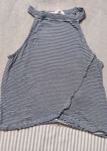 Halter Neck Stripes Crop Top