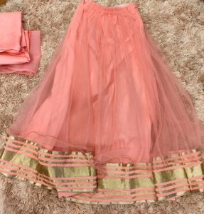 Pink Lehenga Set For Girls
