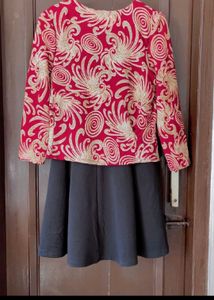 Red &amp; Black Dress