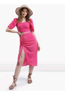 Pink Printed Co-ord Set