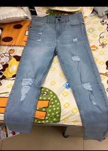 Shein Ankle Length Mid Waist Skinny Fit Jeans