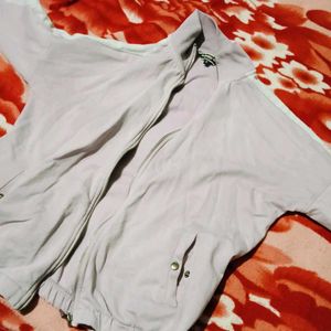 Light Purple Casual Jacket