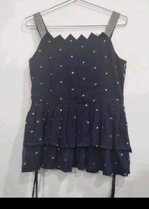 Embroidered Blouse with plazzo set choker duppata